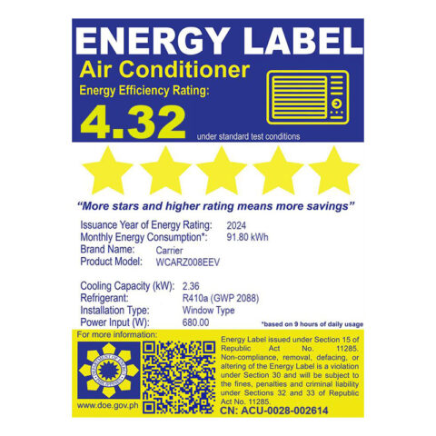 Career WCARZ008EEV 0.75 HP Window Type Airconditioner - 2025 - Image 2