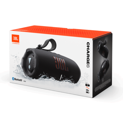 JBL CHARGE 6 Black Portable Waterproof and Drop-off Bluetooth Speaker - Image 8