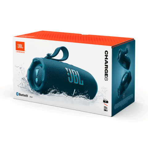 JBL CHARGE 6 Blue Portable Waterproof and Drop-off Bluetooth Speaker - Image 9
