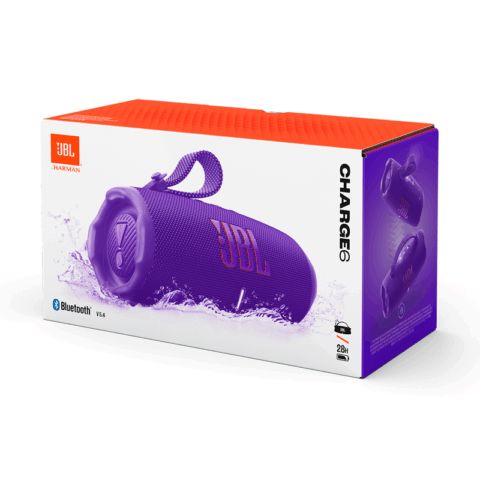JBL CHARGE 6 Purple Portable Waterproof and Drop-off Bluetooth Speaker - Image 9