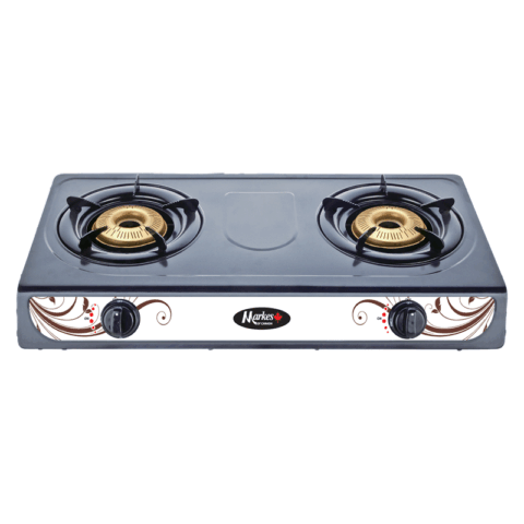 Markes MGS-8205TPW Double Burner Gas Stove