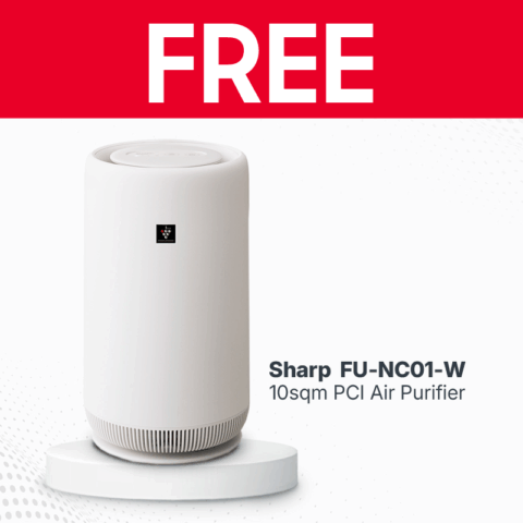 Sharp FU-NC01-W 10sqm PCI Air Purifier - 2025 - Image 2