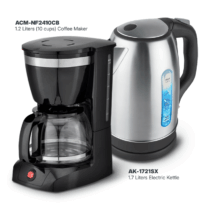American Home ACM-NF2410CB 1.2L Coffee Maker + AK-1721SX 1.7 Liters Electric Kettle BUNDLE