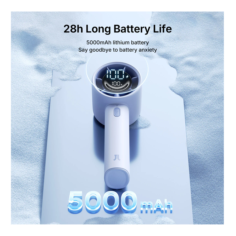 JisuLife LIFE 10S 5000mAh Handheld Fan Grey - Image 4