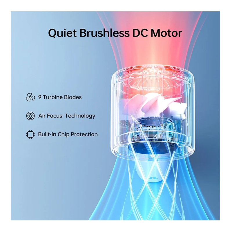 JisuLife LIFE 10 4000mAh Handheld Fan Blue - Image 3