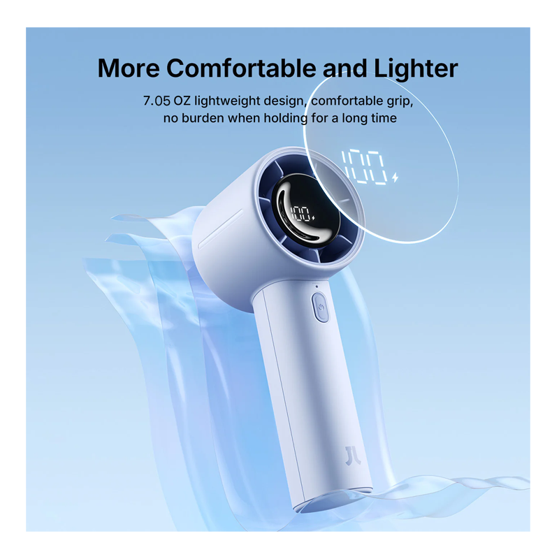 JisuLife LIFE 10 4000mAh Handheld Fan Blue - Image 5