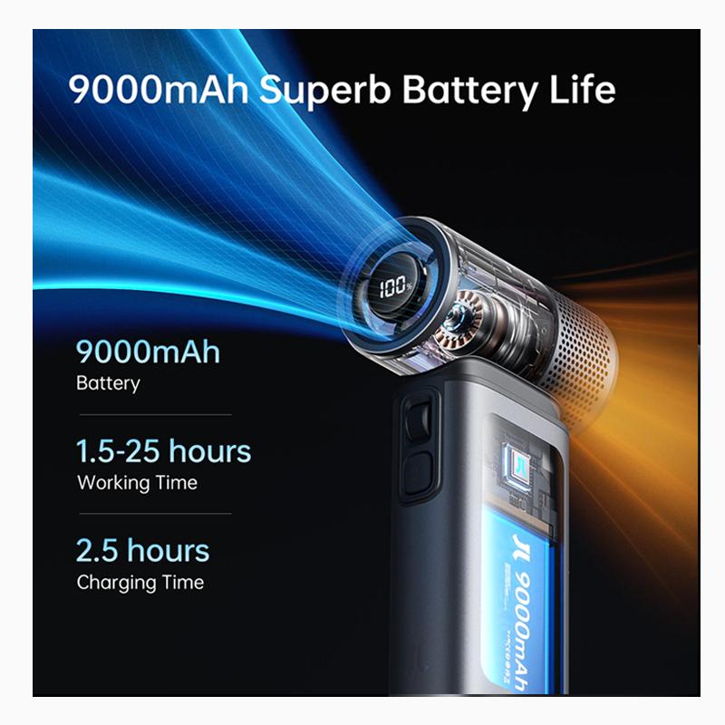 JisuLife ULTRA 2 9000mAh Handheld Fan Grey - Image 5