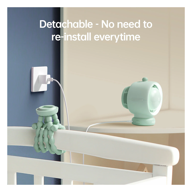 JisuLife LIFE 2S 5000mAh Stroller Fan Green - Image 6