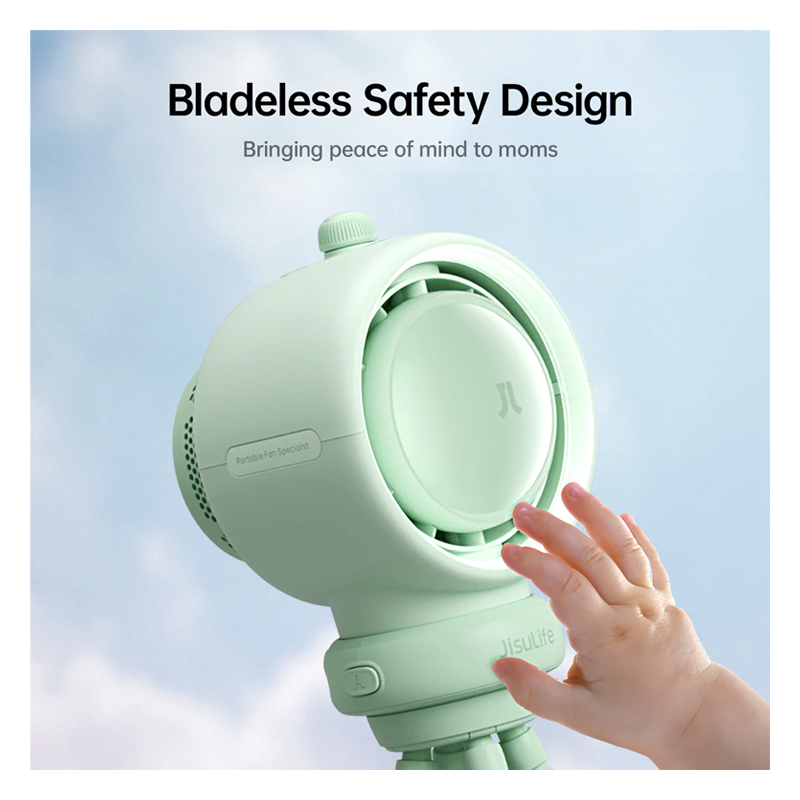 JisuLife LIFE 2S 5000mAh Stroller Fan Green - Image 7