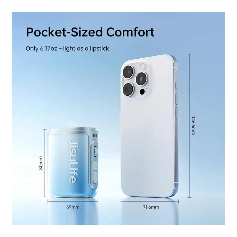 JisuLife LIFE 5 Neck Fan 4500mAh Grey - Image 3