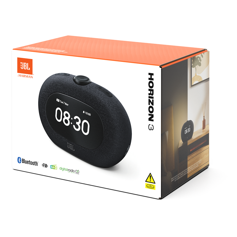 JBL Horizon 3 Bluetooth Clock Radio Speaker Black - Image 7