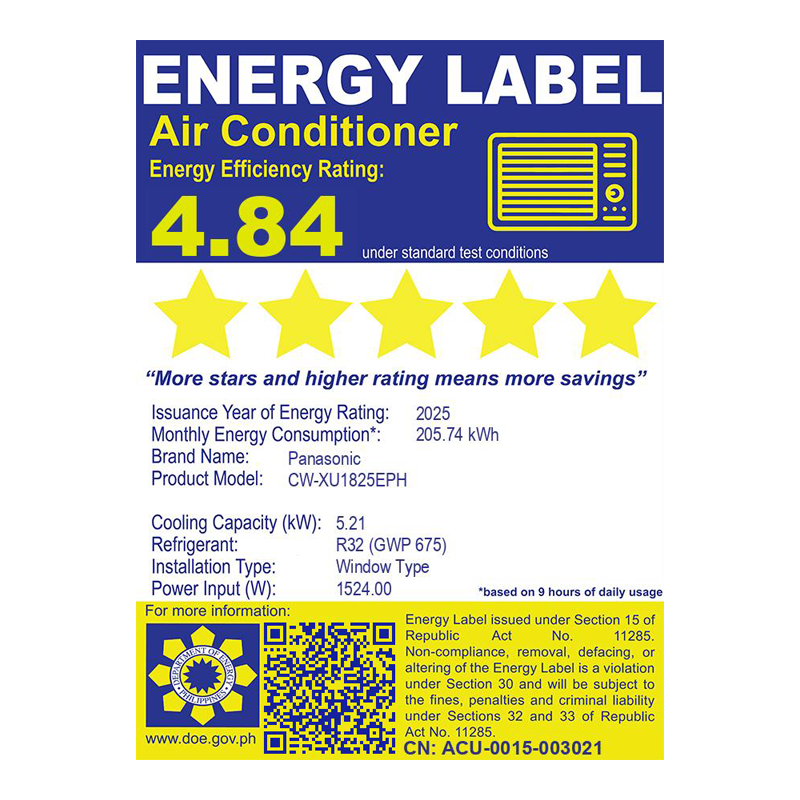 Panasonic CW-XU1825EPH 2.0 HP Window Type Airconditioner - 2026 - Image 3