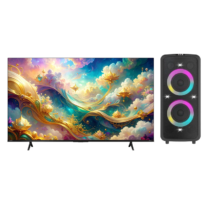Devant 65UHD206 65in 4K Ultra HD Smart TV + RAVE 501 Portable Party Speakers – BUNDLE