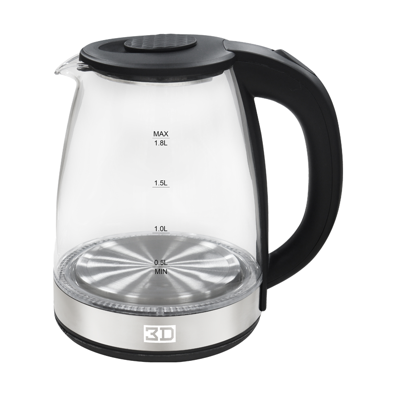 3D PK-18GBS Black 1.8L Electric Kettle - 2026