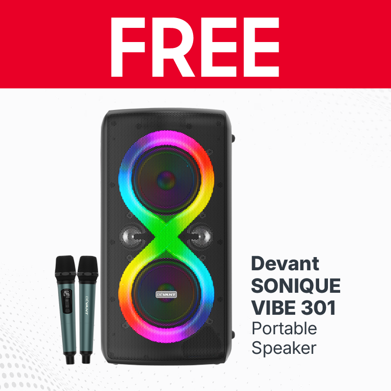 Devant 65UHD206 65in 4K Ultra HD Smart TV with a FREE Devant SONIQUE VIBE 301 Portable Speaker - 2025 - Image 2
