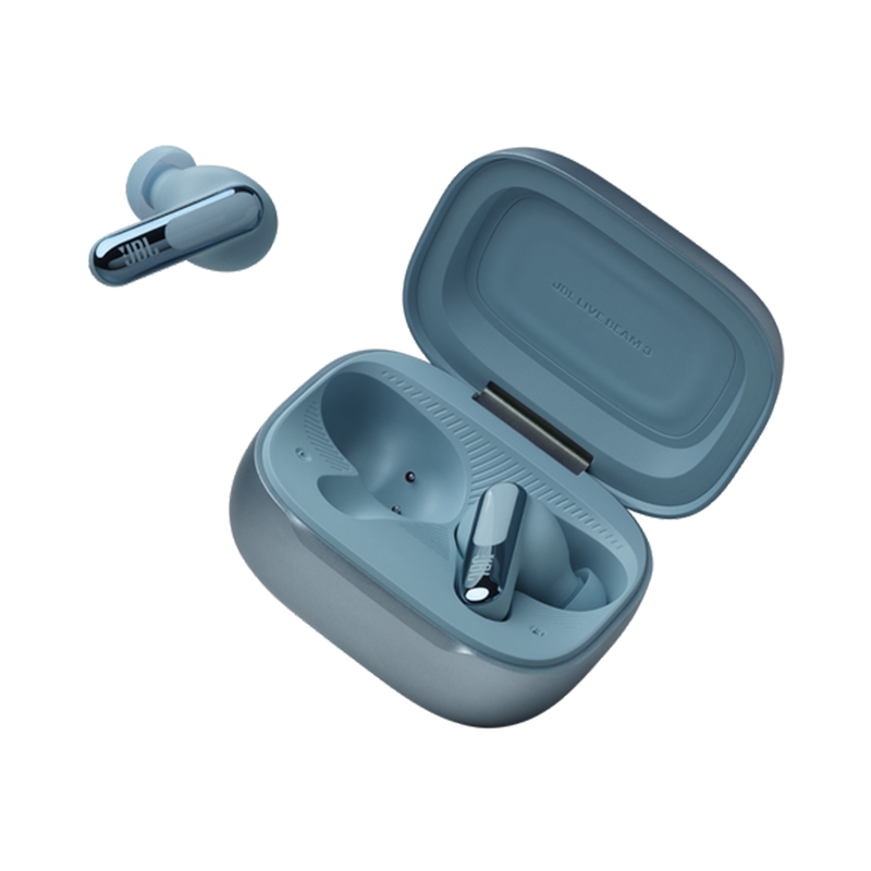JBL LIVE BEAM 3 True Wireless Noise-Cancelling Earbuds Blue - Image 3