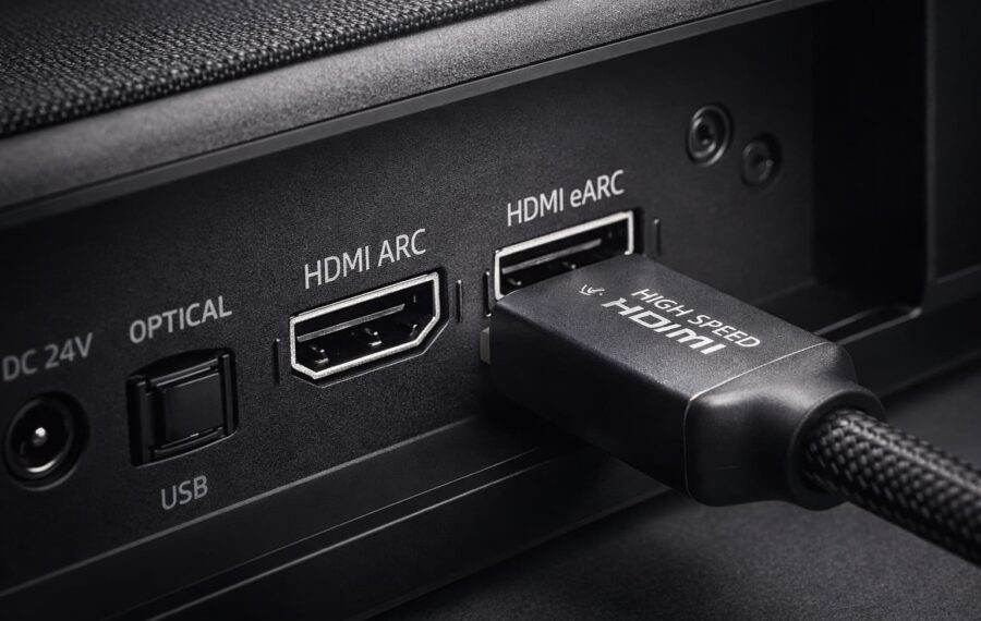 Connecting high-speed HDMI to eARC port Connecting high-speed HDMI to eARC port