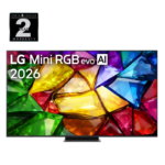2026 Model – 65in LG Mini RGB evo AI 4K Smart TV 65MRGB86BSA