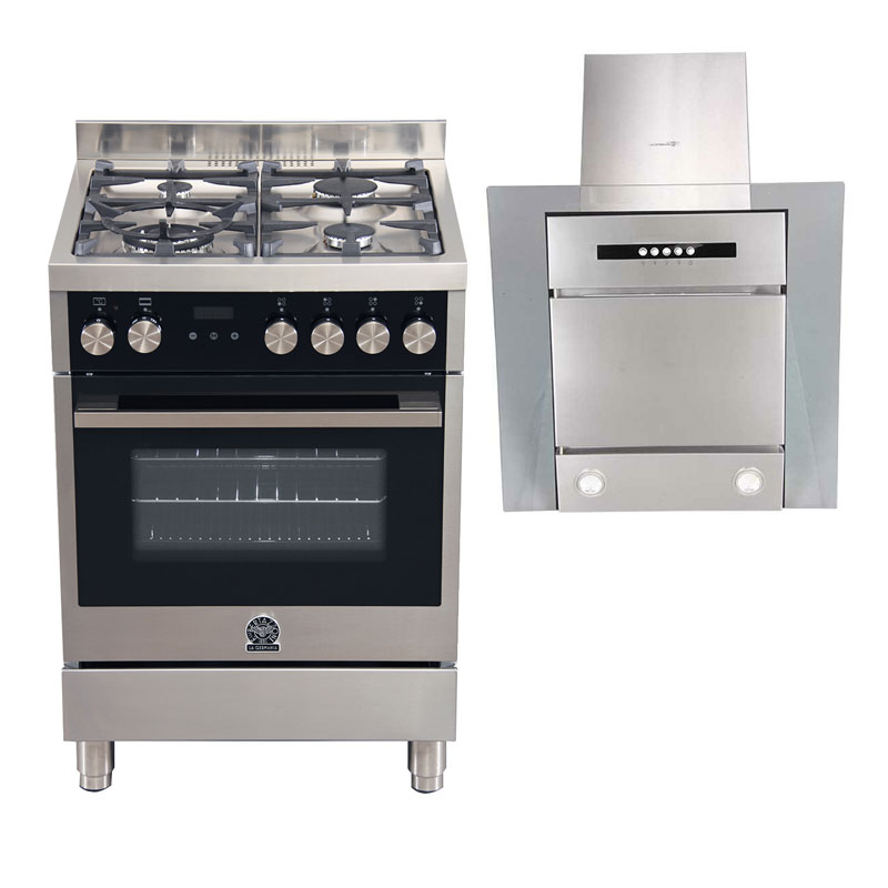 La Germania TU64C 61BX 60cm Gas Cooking Range + K51.6 60cm Range Hood - BUNDLE