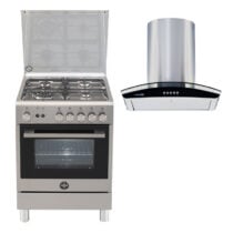 La Germania TU64C 71CX 60cm Gas Cooking Range + H73.6 60cm Chimney Range Hood - BUNDLE
