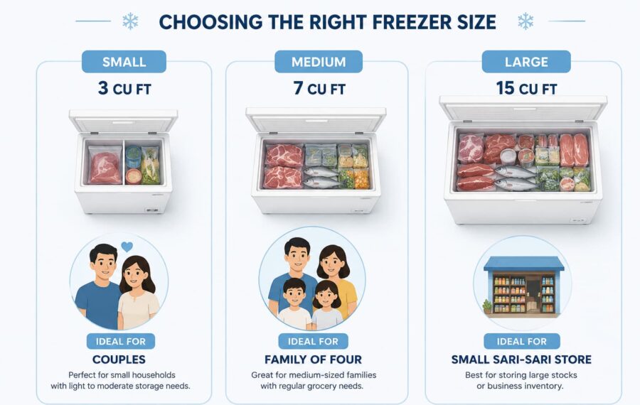 Choosing the right freezer size guide Choosing the right freezer size guide