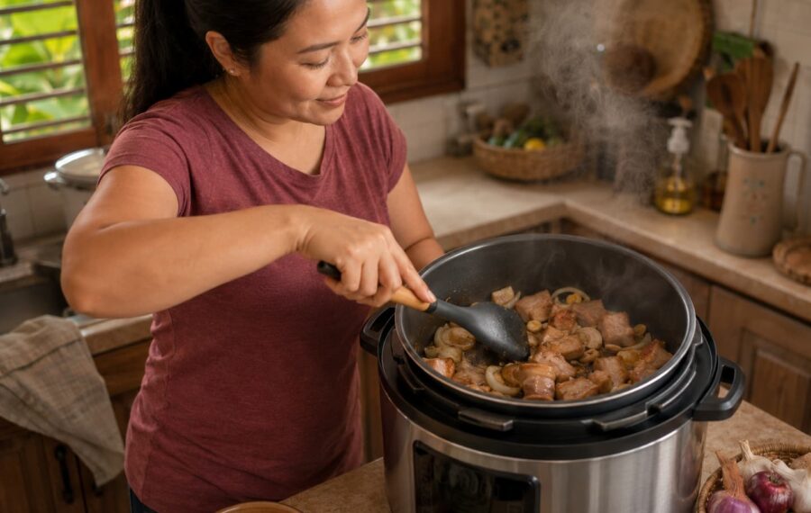 Cozy kitchen cooking moment Cozy kitchen cooking moment