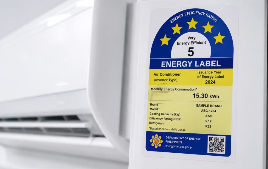 Energy efficient appliance close-up Energy efficient appliance close-up