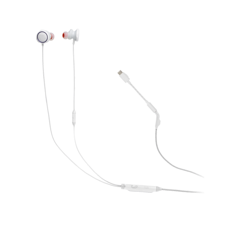 JBL Quantum 50C Wired In-Ear Gaming Headset White - Image 2