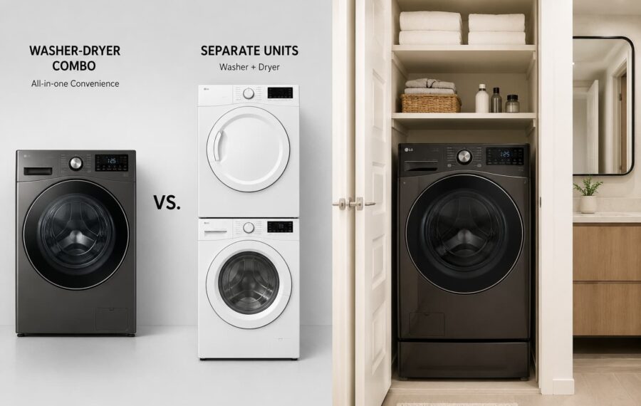 Washer-dryer vs separate units comparison Washer-dryer vs separate units comparison